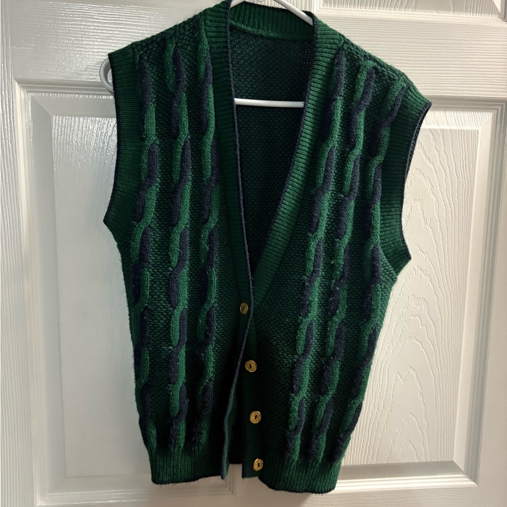 Textured 3D Hip Hop Biggie Striped Cable Knit Cardigan Sweater